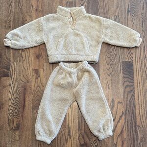 Rylee & Cru Cream Fleece Set